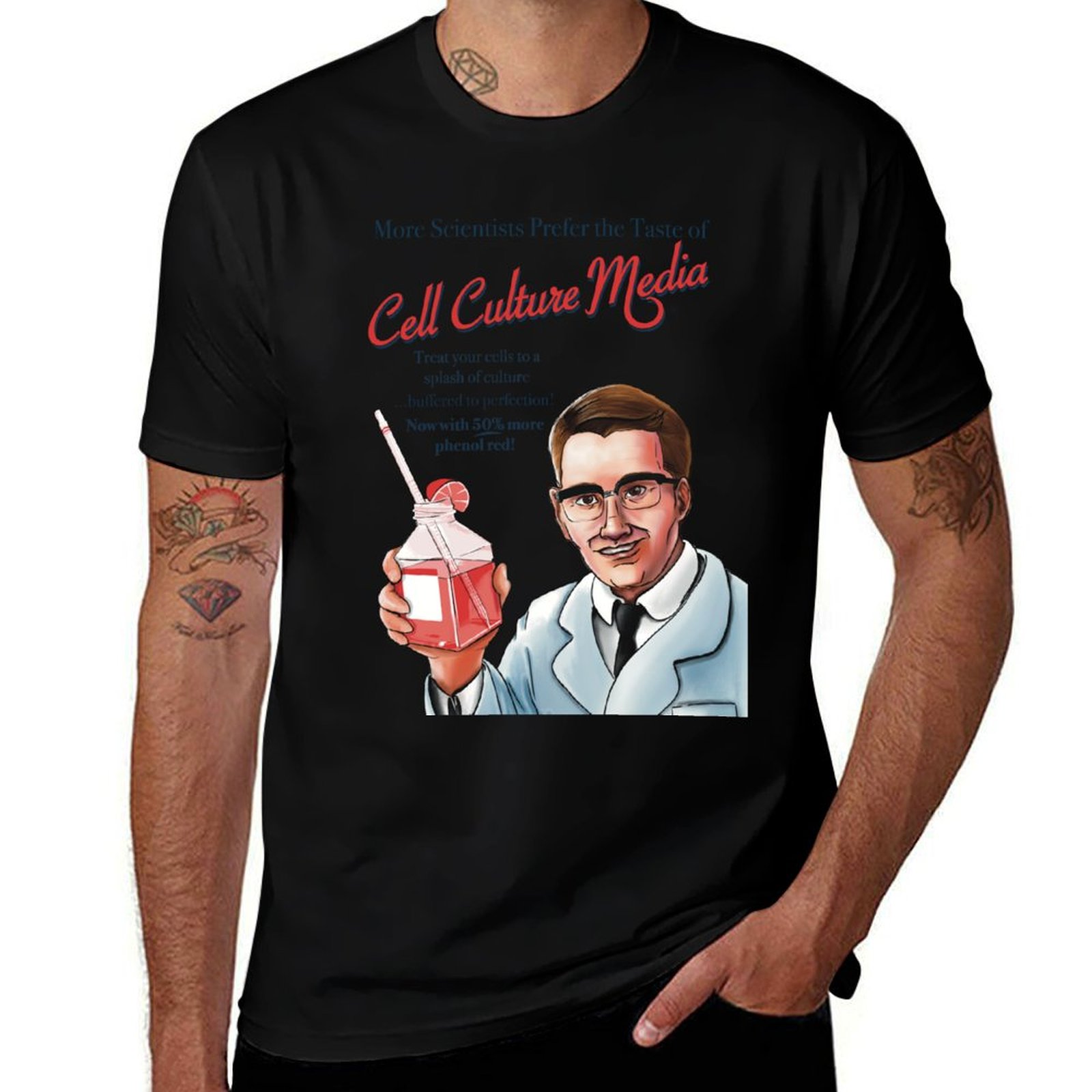 Vintage Fashion Ads - Vintage Cell Culture Media Ad T-Shirt