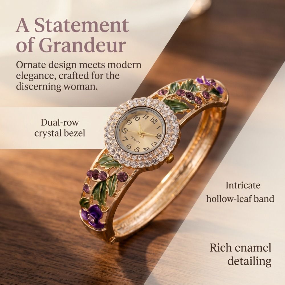 Rich In Flowers Vintage Watch  - Vintage Fashion Week ulasan dan harga