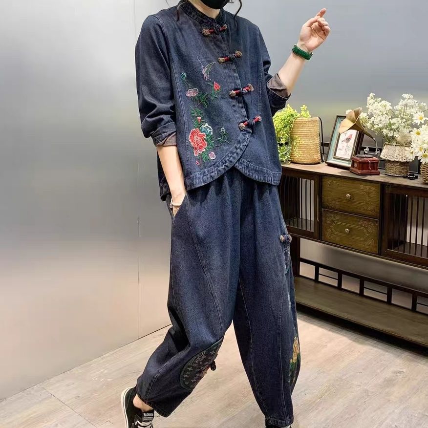 Vintage Button Loose Embroider - Vintage Fashion Fabrics ulasan dan harga