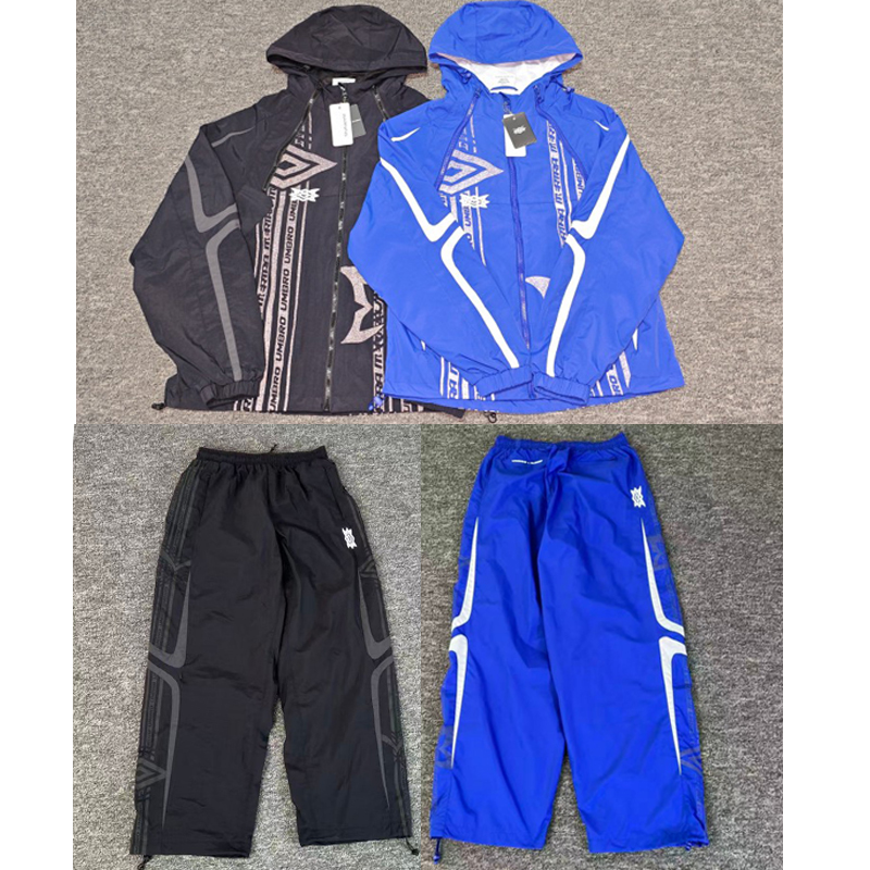 Men Y2K Blue Striped MERTRA Ho - Vintage Windbreaker Nylon ulasan dan harga