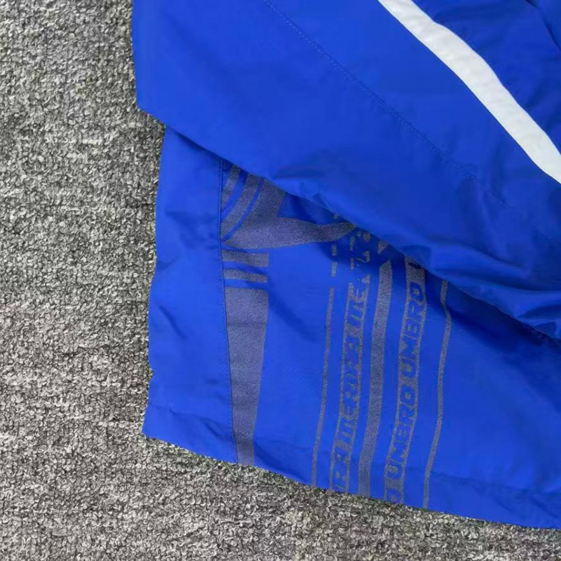 Men Y2K Blue Striped MERTRA Ho - Vintage Windbreaker Nylon ulasan dan harga