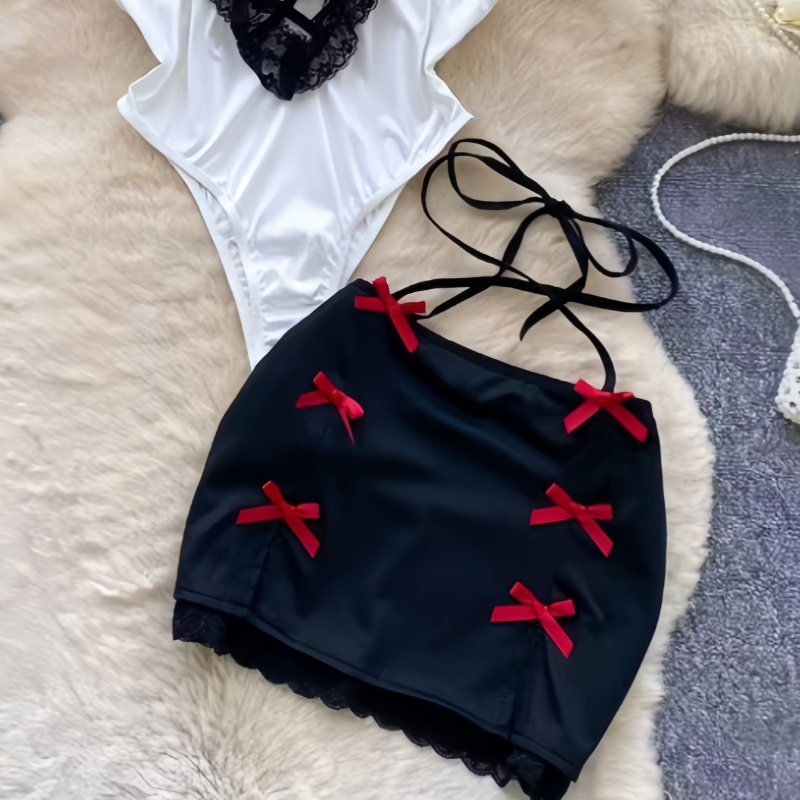 Women 2 Piece Sets Hollow Back - Vintage Fashion Fabrics ulasan dan harga