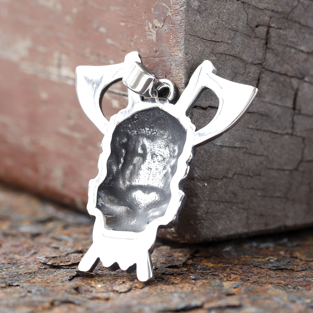 2024 New Viking Skull With Axe - Vintage Fashion Guide ulasan dan harga