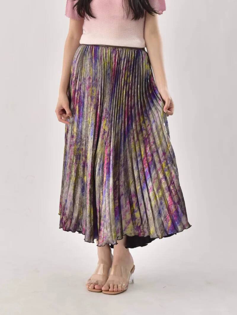 Shiny Colorful Luxury High Wai - Vintage Fashion Old Money ulasan dan harga