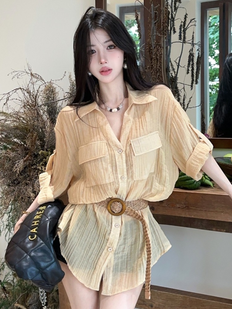 Summer New Vintage Loose Waist - Vintage Fashion Old Money ulasan dan harga