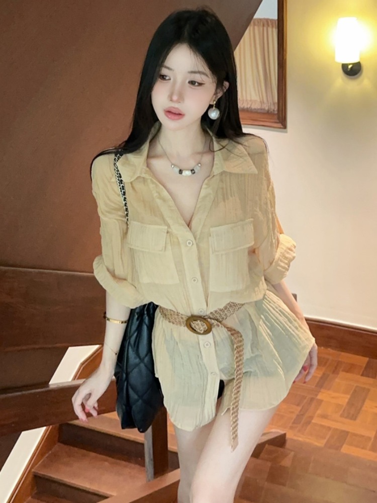 Summer New Vintage Loose Waist - Vintage Fashion Old Money ulasan dan harga