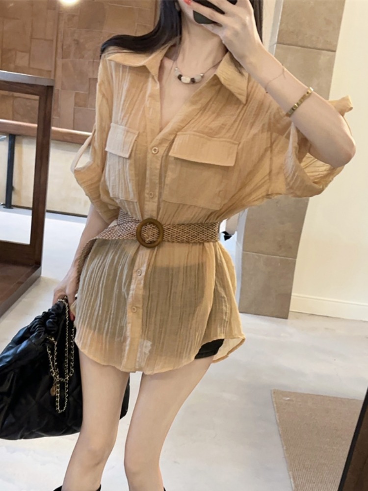 Summer New Vintage Loose Waist - Vintage Fashion Old Money ulasan dan harga