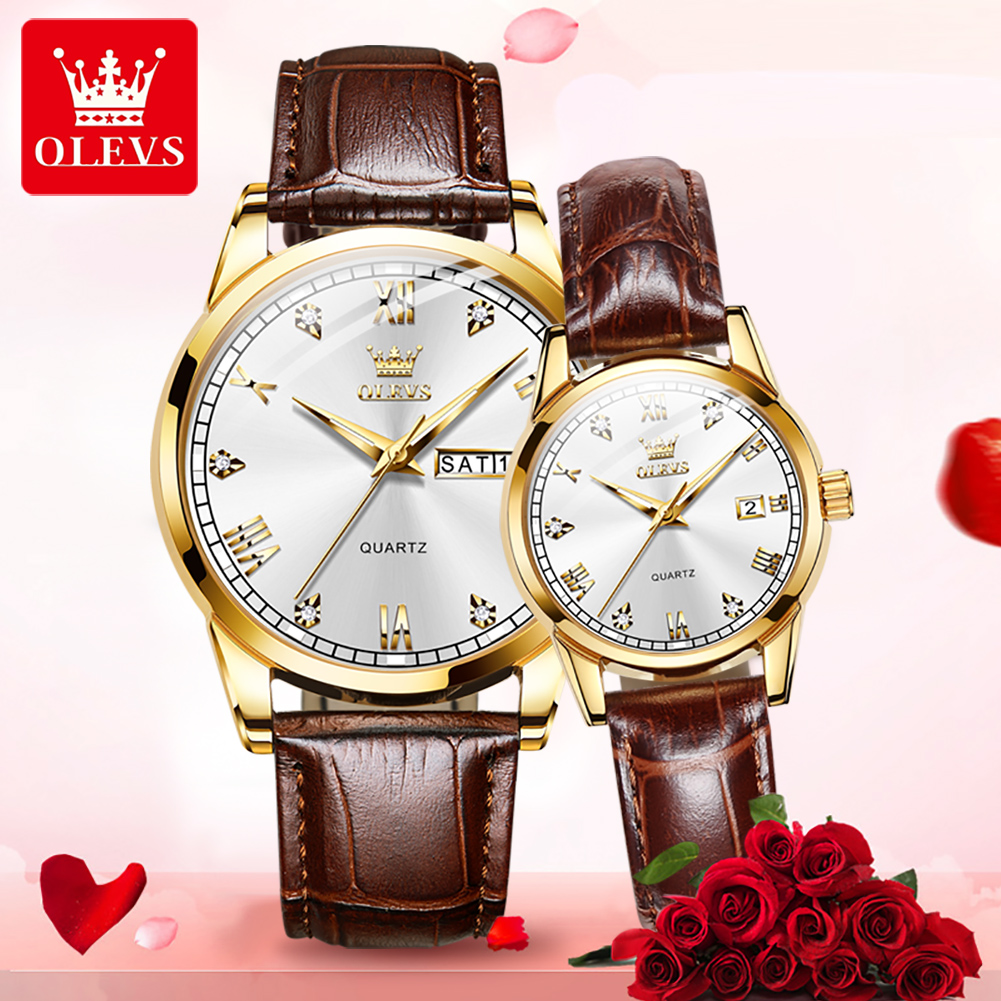 OLEVS Couple Watches Business  - Vintage Fashion Week ulasan dan harga