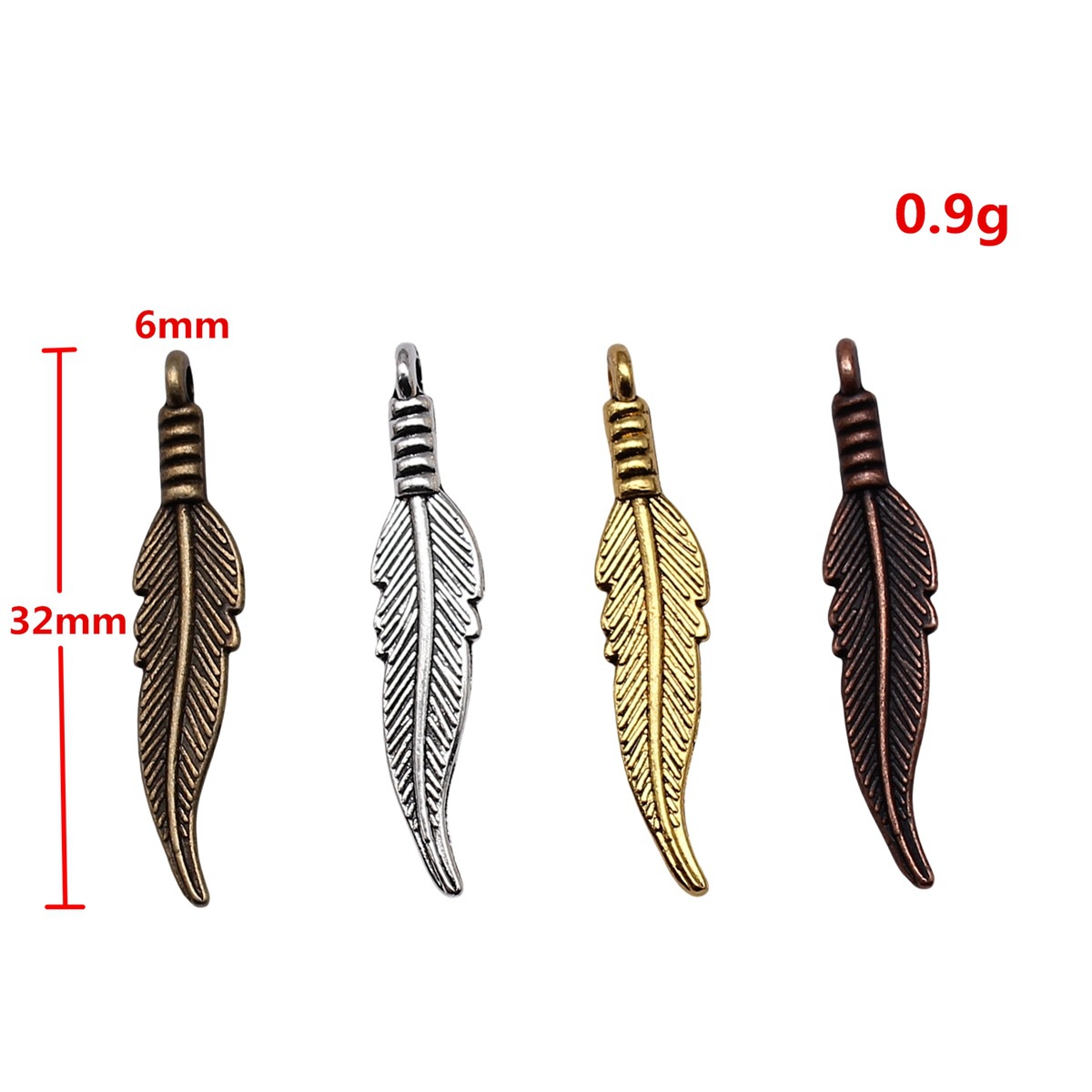 Hollow Feather Charm Leaf Char - Vintage Fashion Blog ulasan dan harga
