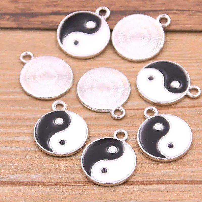 10/20pcs Alloy Tai Chi Charms  - Vintage Fashion Blog ulasan dan harga