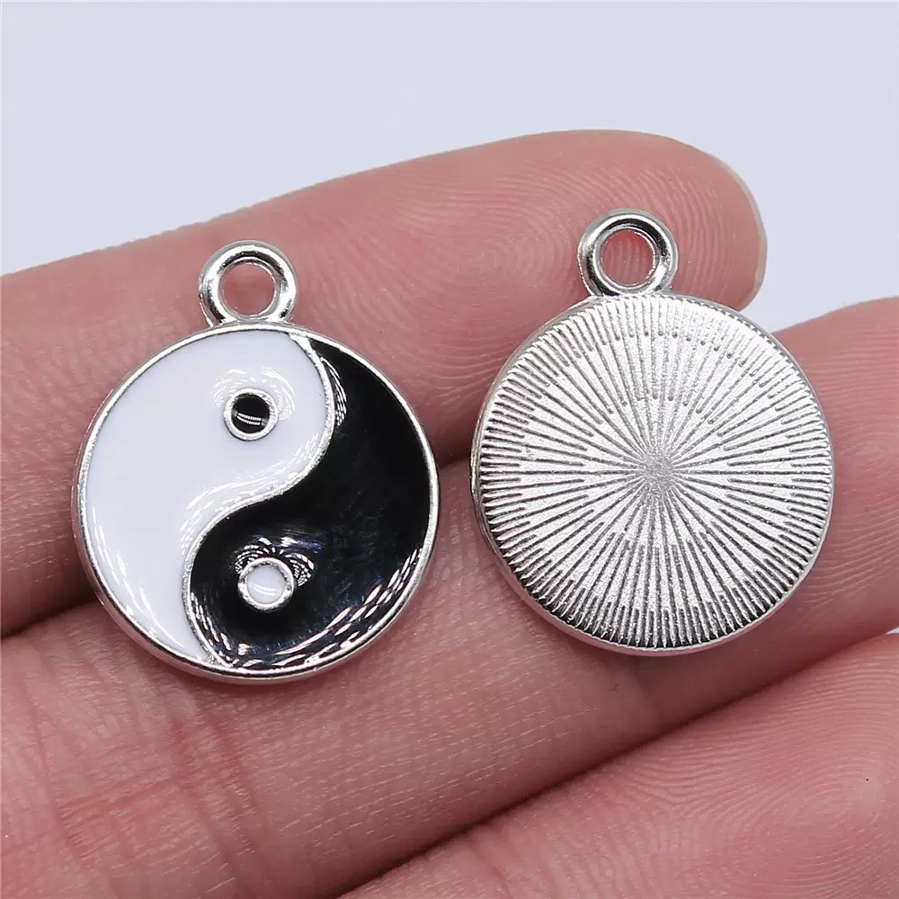 10/20pcs Alloy Tai Chi Charms  - Vintage Fashion Blog ulasan dan harga