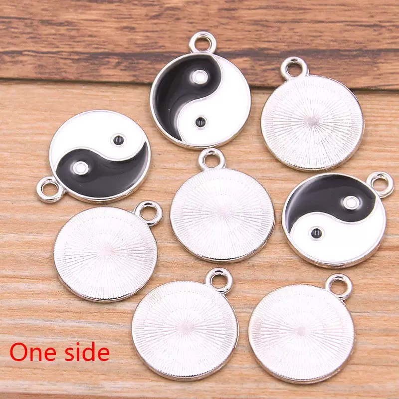 10/20pcs Alloy Tai Chi Charms  - Vintage Fashion Blog ulasan dan harga