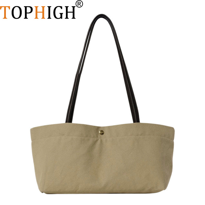 TOPHIGH New Vintage Canvas Tot - Vintage Fashion Old Money ulasan dan harga