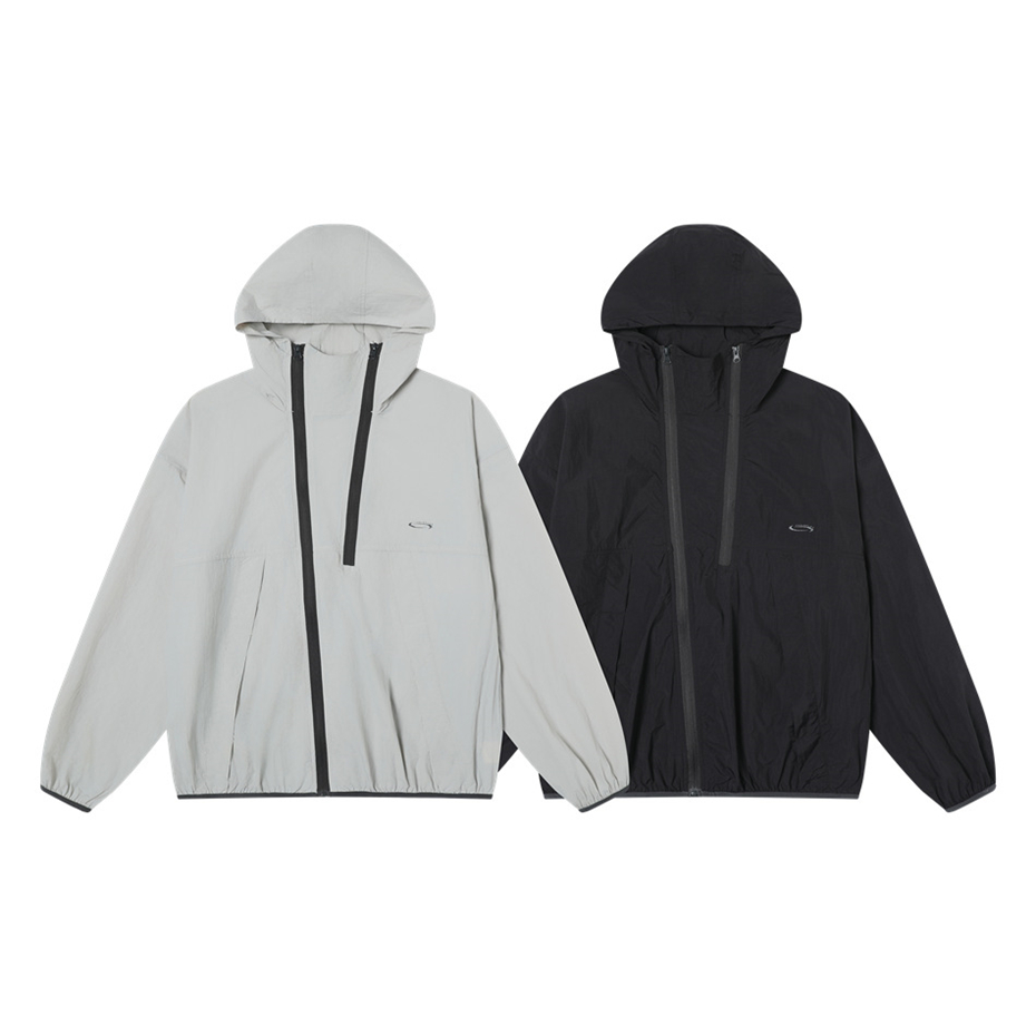 Vintage Hooded Windbreaker Men - Vintage Windbreaker Nylon ulasan dan harga
