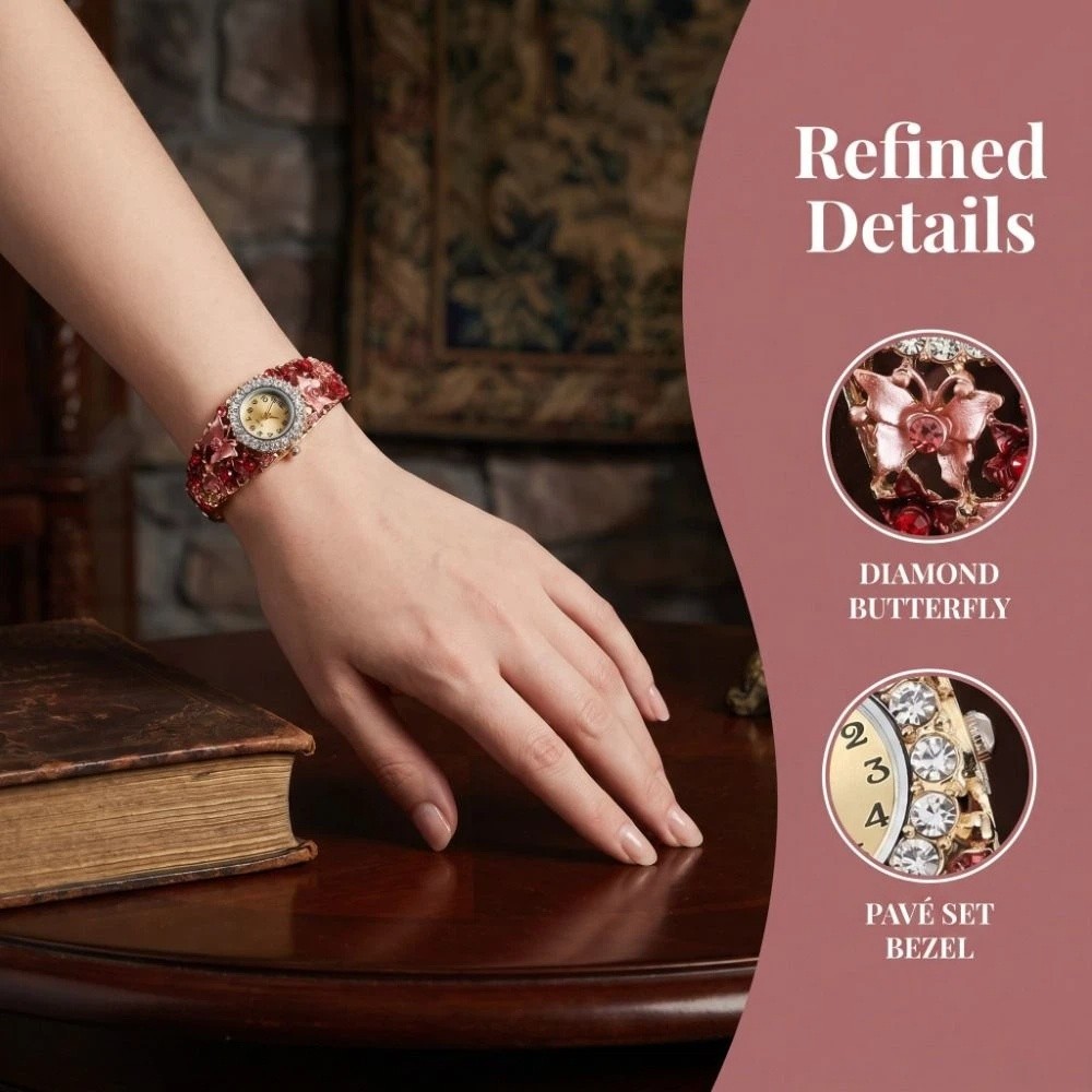 Rich In Flowers Vintage Watch  - Vintage Fashion Week ulasan dan harga