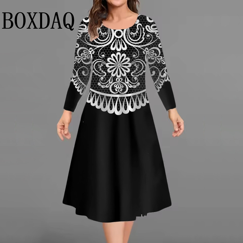 New Women's Retro Dress Flower - Vintage Fashion Fabrics ulasan dan harga