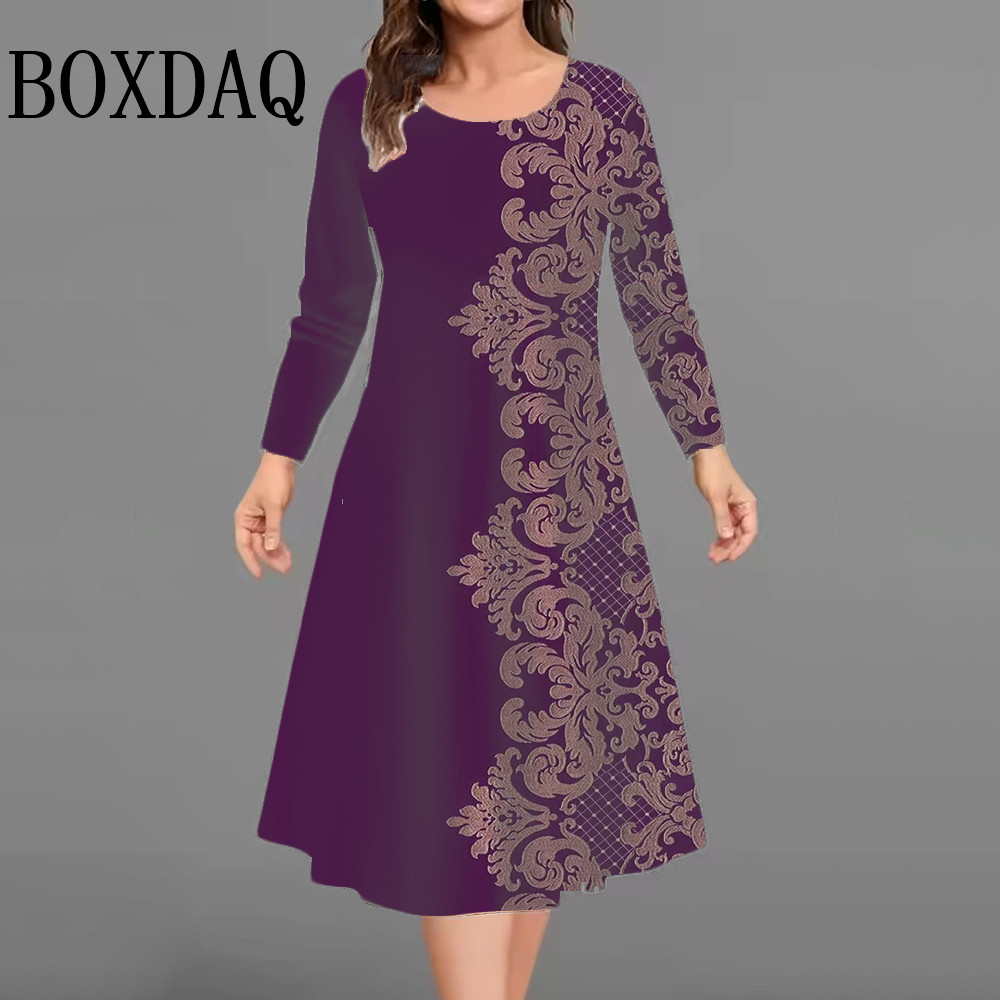 New Women's Retro Dress Flower - Vintage Fashion Fabrics ulasan dan harga